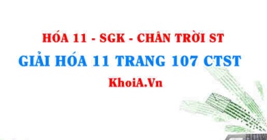 Giải Hóa 11 Chân trời Sáng tạo trang 107